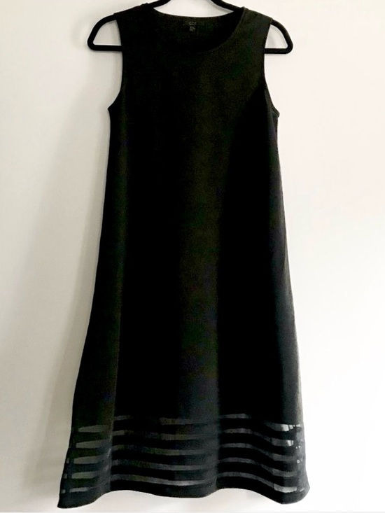 COS Dresses & Skirts - COS Black Sleeveless A-Line Dress with sheer accents at hem Size XS